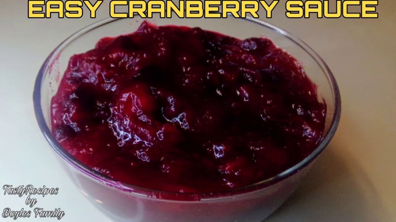 Quick and Easy Cranberry Sauce Only 3 Ingredients Thanksgiving Recipe