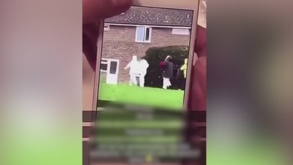 Snapchat video appears to show people in protective gear