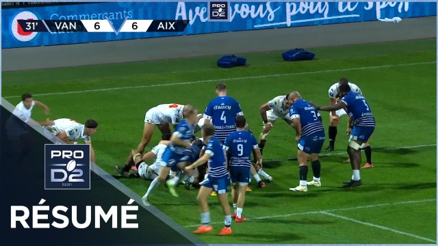 PRO D2 - Résumé RC Vannes-Provence Rugby: 25-22 - J11 - Saison 2021/2022