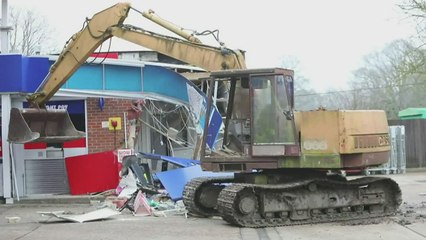 Footage shows damage caused by Staplehurst ram raid