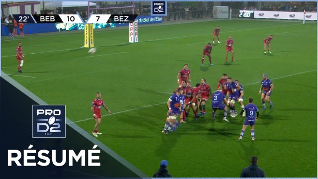 PRO D2 - Résumé US Bressane-AS Béziers Hérault: 30-22 - J11 - Saison 2021/2022