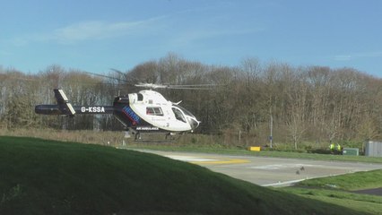 Princess Anne officially opens helipad at Maidstone Hospital
