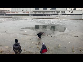Mystery Man Saves Child From Freezing Pond