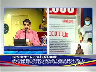 Pdte. Nicolás Maduro entregó Hito 3 Millones 800 Mil de la Gran Misión Vivienda Venezuela