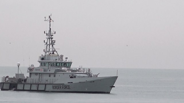 Dozens of migrants found off Kent coast