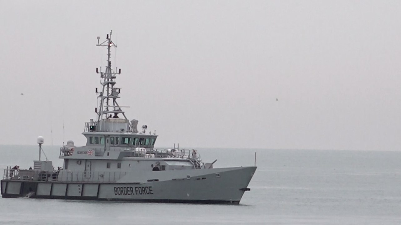 Dozens of migrants found off Kent coast