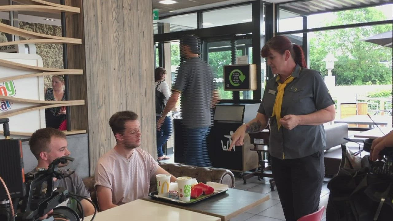 Rylan working in Ashford McDonalds