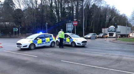 Delays on the M20 after man falls from a bridge