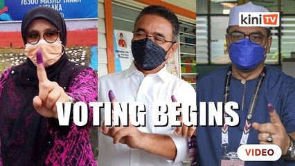 BN, PH, PN candidates come out to vote