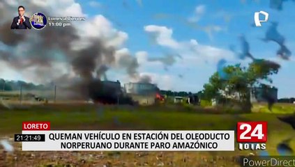 Oleoducto Norperuano: nativos queman vehículo exigiendo al Ejecutivo reiniciar diálogo