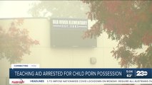 Teaching aid arrested for child porn posession