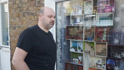 Sheerness man creates advent calendar Christmas window