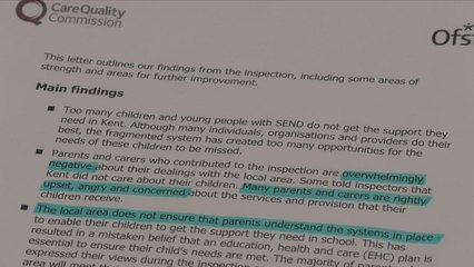 Parents in Kent angry as Ofsted urges KCC to improve SEN provision