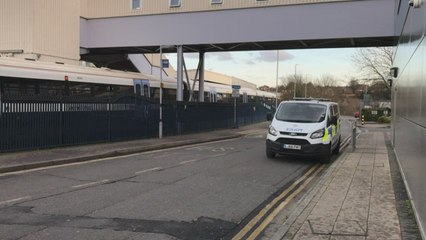Police were called to Dartford train station after reports of a man with a knife