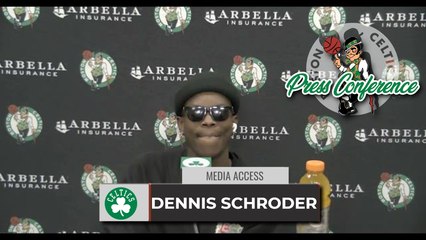 Dennis Schröder on playing against his old team: "It was cool ... luckily we got the win."