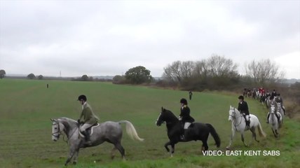 Saboteurs near Ashford have been attacked for protesting an annual hunt