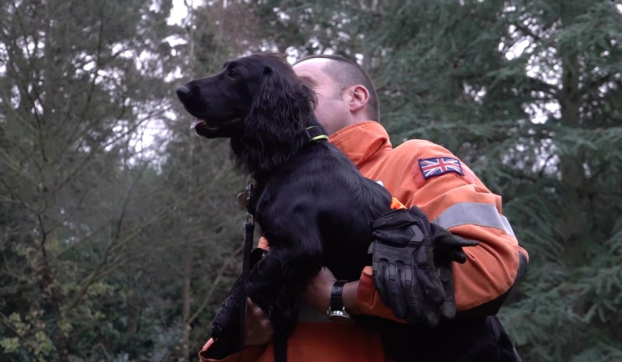 Kent Fire and Rescue Service's latest recruit, Buzz the cocker spaniel, is learning to save lives