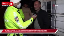 Alkollü araç kullanırken yakalandı, suçu müşteriye attı