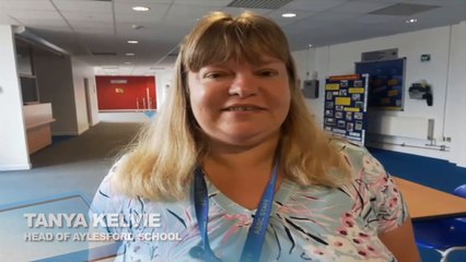 Head of Aylesford school, Miss Tanya Kelvie, tells of A Level results.