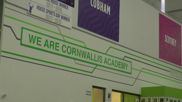David Dein visits students at Cornwallis Academy