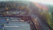 Drone footage shows scale of fire damage at Folkestone Morrisons