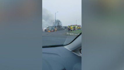 Firefighters called to van fire in Gravesend