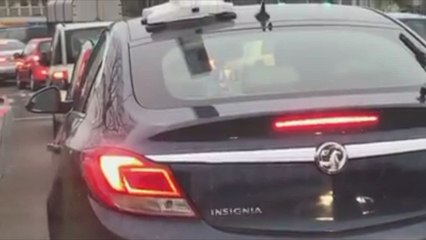 Delivery driver appears to watch screen while on Kent's roads