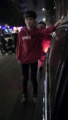 Adana'da patenli gençlerin tehlikeli yolculuğu kamerada