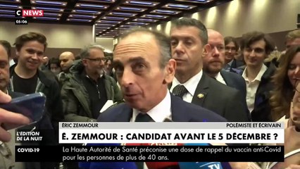 Eric Zemmour devrait annoncer sa candidature à la fin du mois de novembre puis organiser son premier meeting le 5 décembre au Zenith de Paris