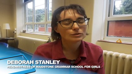 The headmistress of Maidstone Grammar School for Girls talks of A Level success