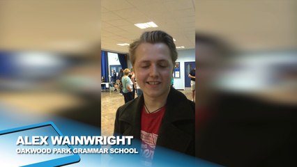 Alex Wainwright from Oakwood Park Grammar School is off to St. Catharine's College, Oxford to study Engineering.