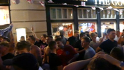 Gravesend football fans celebrate England victory