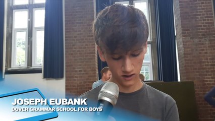 Joseph Eubank from Dover Grammar School for Boys tells us his A Level results