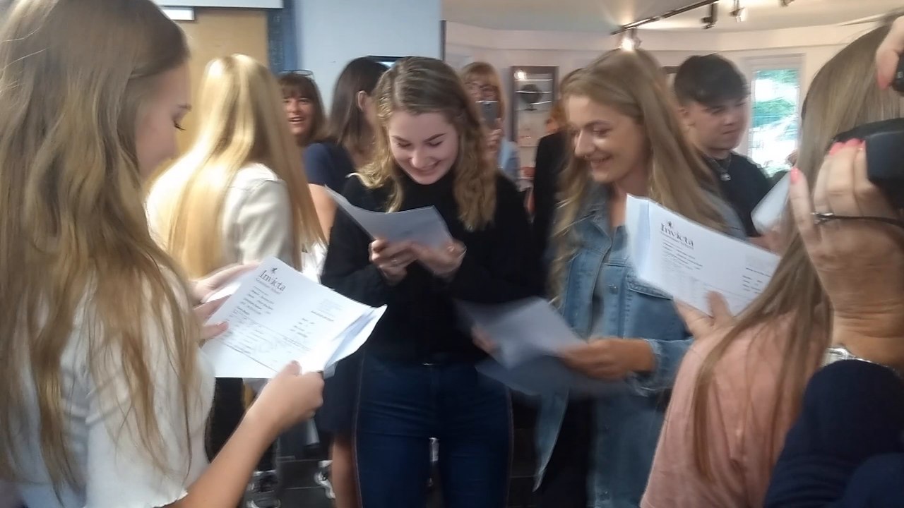 Invicta Grammar A Level results day
