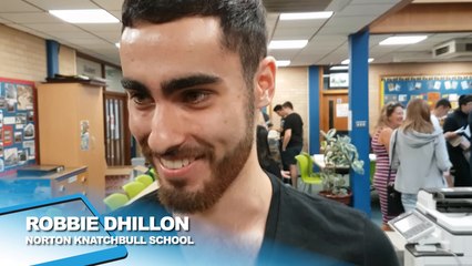 Norton Knatchbull school student, Robbie Dhillon, tells of A Level results