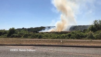Fire near Hartley Bottom Road and Longfield Hill