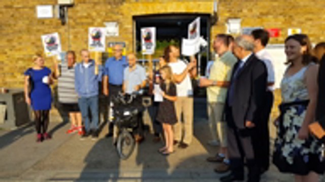 Concerned commuters protest plans to scrap Maidstone's high speed trains to London