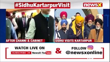 Sidhu Reaches Kartarpur Sahib After CM Channi & Cabinet Visit NewsX