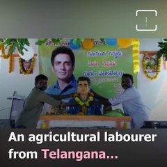 Telangana Agricultural Labourer Builds Temple For Sonu Sood