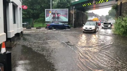 Bad flooding in Strood due to storms battering Kent