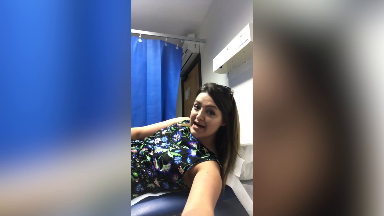 Woman films herself having a cervical cancer screening to raise awareness