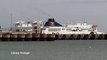 Suspended ferries at Port of Dover