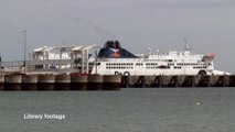 Suspended ferries at Port of Dover