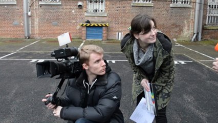 Filming of comedy movie 'Poisoned Arrows' at the Old Canterbury Prison