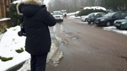 White wedding goes ahead despite snow fears