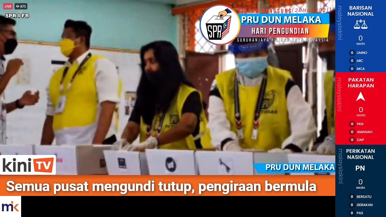 LIVE: Keputusan Pilihan Raya Negeri Melaka 2021