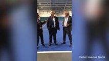 Boris Johnson pays a visit to Avenue Tennis in Gillingham