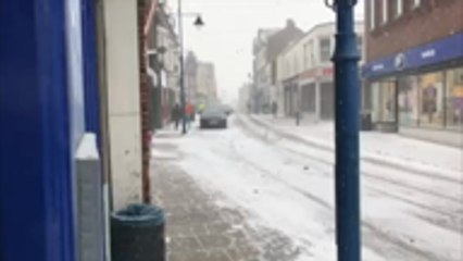 Sheerness High Street is hit by more snow
