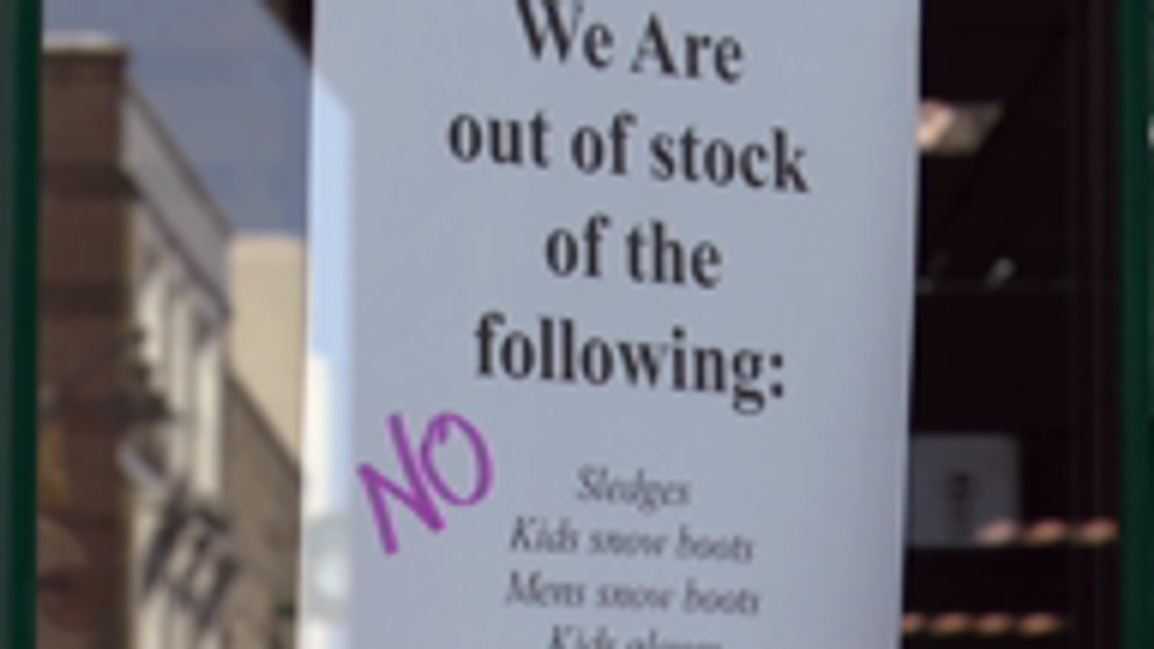 Shopper numbers drop in Maidstone as stores tackle the snow