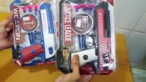 Unboxing and Review of justice league avengers toy gun Soft VACCUM Arrow Darts gift
